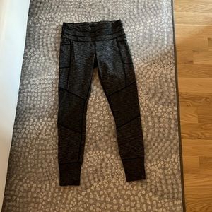 Gray and black athleta leggings